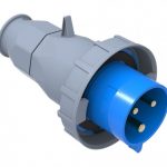 32A 1-PHASE (3PIN: 2P+E) Industrial Plug, IP67