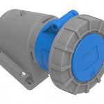 3x32A.1-PHASE (3PIN: 2P+E) 90° Angled wall Socket, IP67