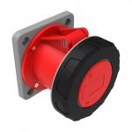 63A 3-PHASE (5PIN: 3P+E+N) PANEL MOUNT INDUSTRIAL SOCKET, IP67