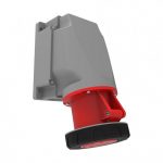 5x63A.3-PHASE (5PIN: 3P+E+N) 90° Angled wall Socket, IP67