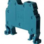 ONKA 6mm² SCREWED TYPE RAIL TERMINAL BLOCKS  BLUE (BOTH SIDES COVERED)