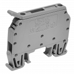 ONKA  6mm² SCREWED FUSE RAIL TERMINAL BLOCKS EMPTY GREY (BOTH SIDES COVERED)