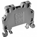 ONKA 1,5mm² SCREWED TYPE RAIL TERMINAL BLOCKS  GREY (BOTH SIDES COVERED) UL CERTIFIED
