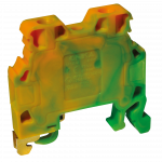 ONKA 4mm² SCREWED  EARTH RAIL TERMINAL BLOCKS (BOTH SIDES COVERED)