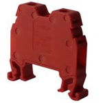 ONKA 2,5mm² SCREWED TYPE RAIL TERMINAL BLOCKS  RED (BOTH SIDES COVERED)