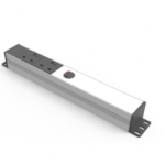 ALUMINUM BODY 240V 8W 13 cm LEDon/off switch, WITH 2 BS sockets, WITH TERMINAL (HIGH QUALITY)