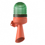 Green Optical and Audible Beacon 12-60VAC/DC ((LED Multifunction Multi-Tone Combination))