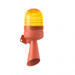 AMBER Optical and Audible Beacon 85-260VAC ((LED Multifunction Multi-Tone Combination))