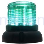 Ø110 LED ROTATING HEXAGONAL REFLECTOR BEACON - 240V GREEN