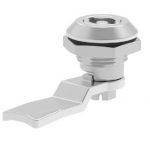 QUARTER TURN CAM LOCK  3MM DB  CHROME PLATED H7 L44MM (enclosure locks - electrical Panel Locks)