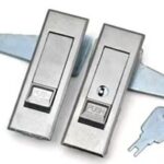 Metal Door Lock Silver Push Button Cabinet Locks For Switch Fire Hydrant Door Lock