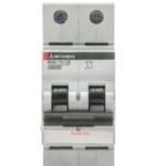 MITSUBISHI ELECTRIC Miniature Circuit Breaker BHW-T10 2P Type C 1A